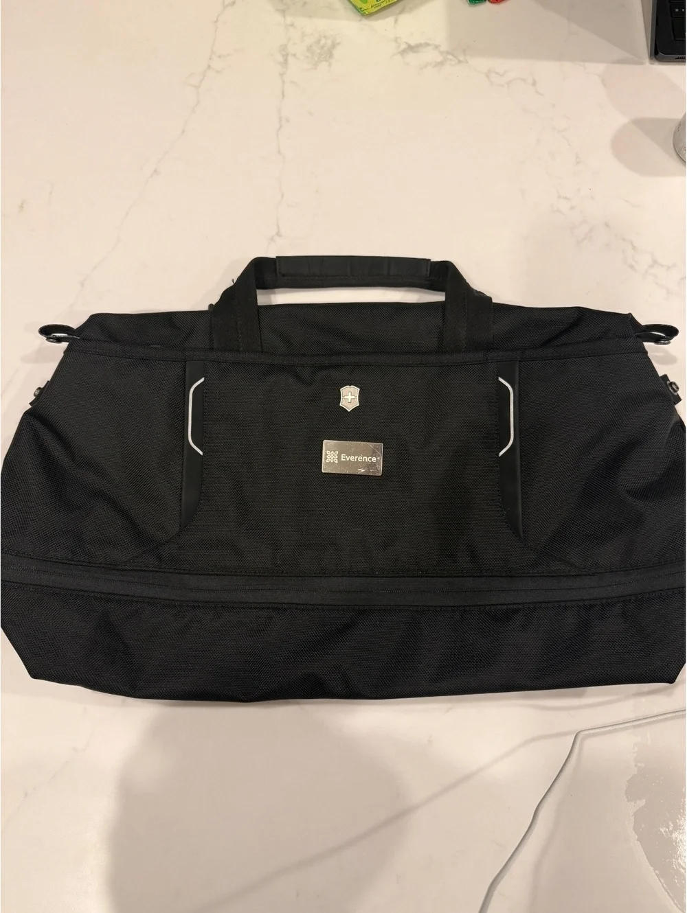 Victorinox Black Travel Duffel Bag with Multiple Compartments